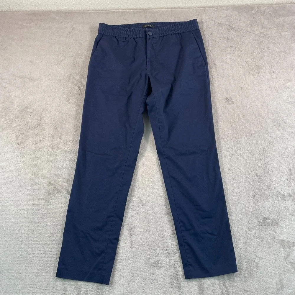 Banana Republic Core Temp Chino Pant 32x29 Midnight Navy Athletic Fit‎ Casual